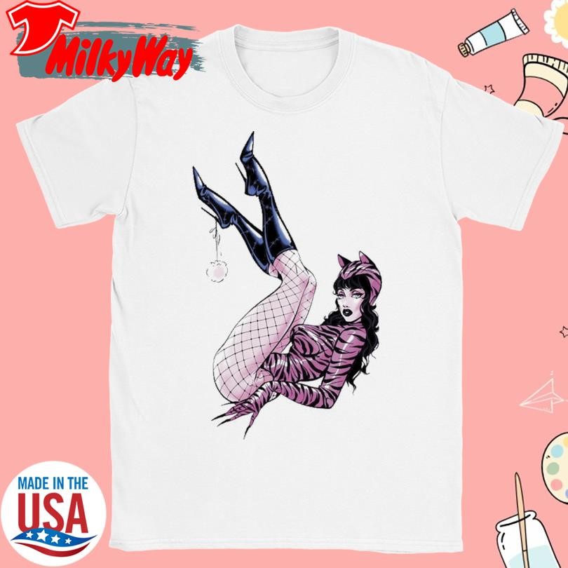 日本未発売 DEADLY DOLL PUSSY CAT TEE WHITE Official Deadly Doll Pussy Cat White Shirt