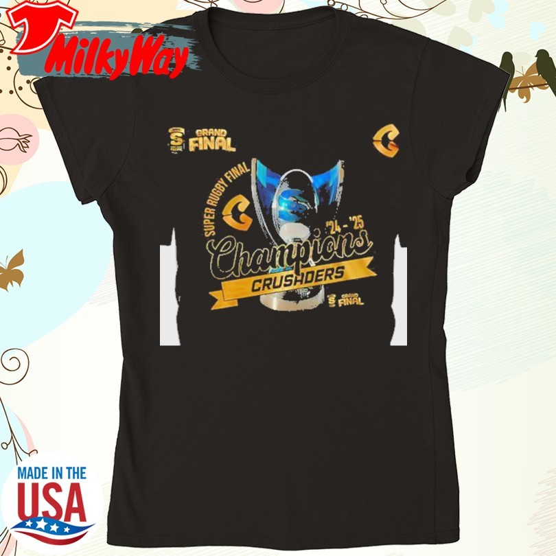 Official Crusaders Super Rugby Finals Champions 2025 T-Shirt